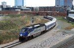 RNCX 1755 leads train 75 around the curve at Boylan